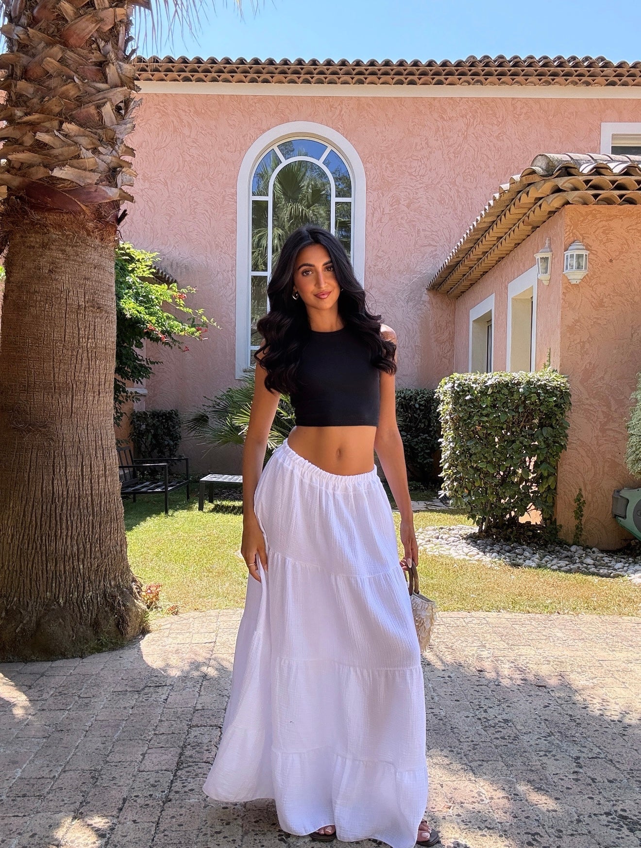 Jupe gaze de coton (10 coloris)