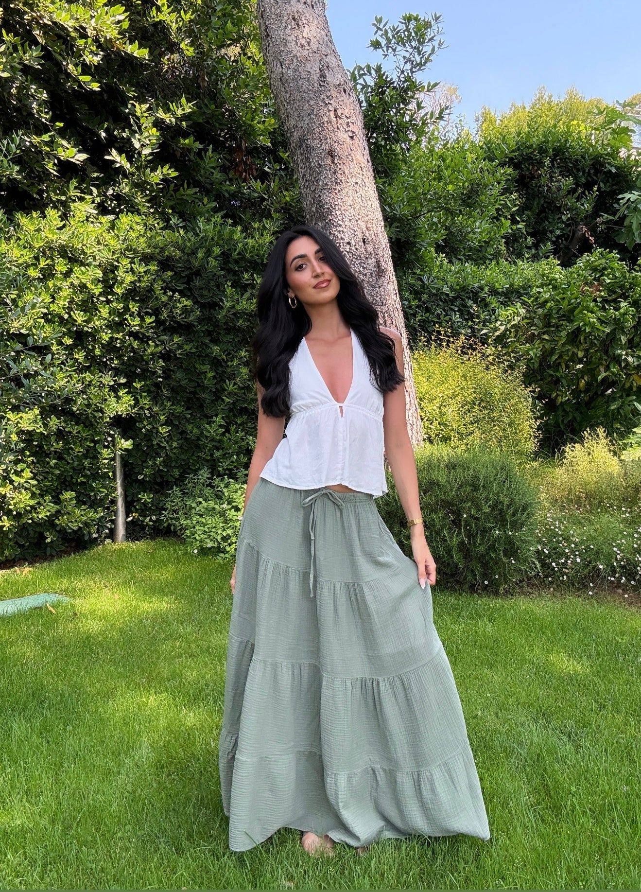 Jupe gaze de coton (10 coloris)