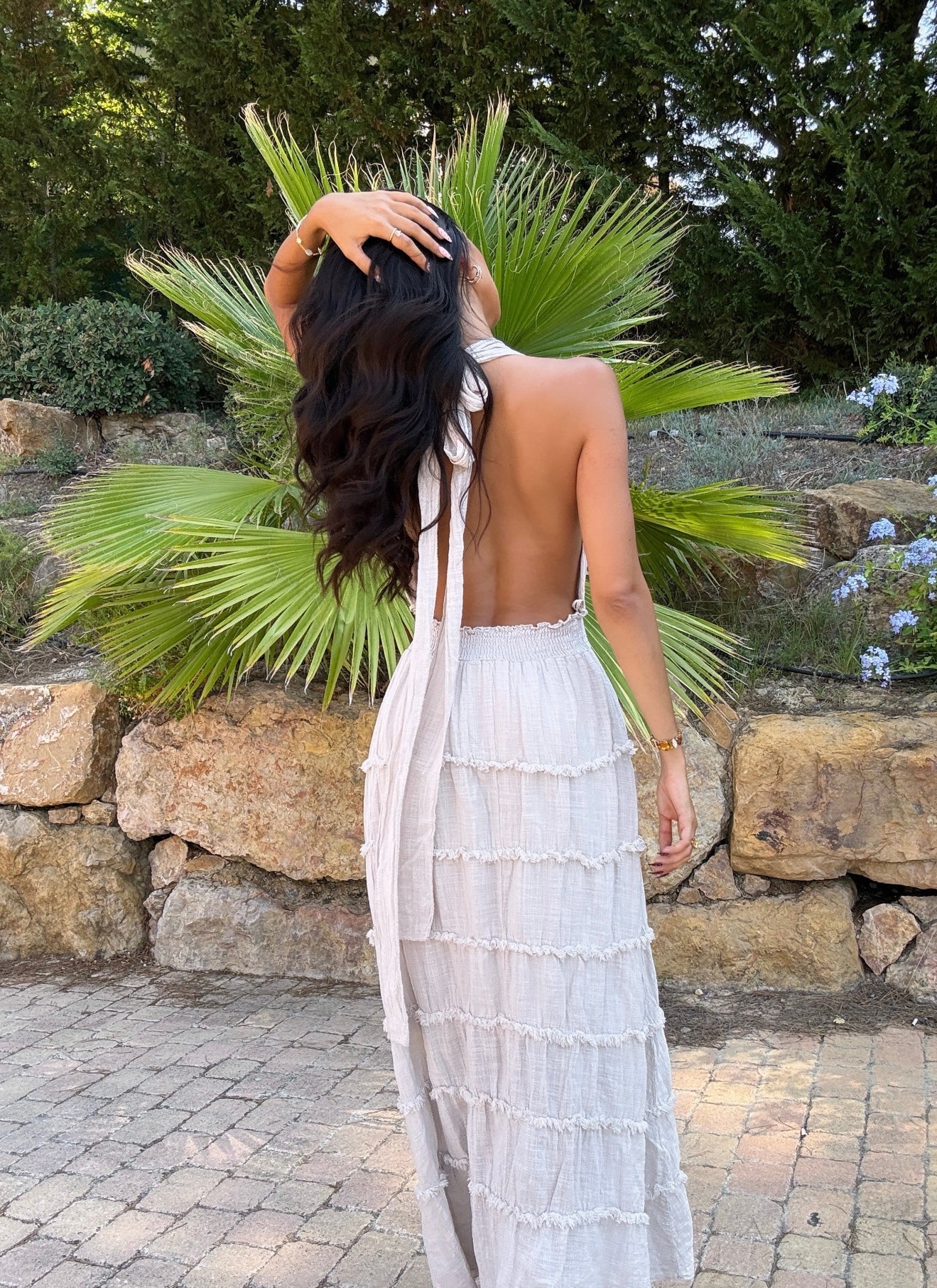 Robe longue dos nu (3 coloris)